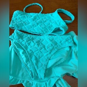 Cat & Jack Girls Swimsuit - 3 Pieces- Size 10/12